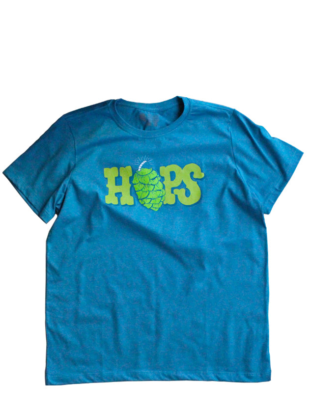 OHCBYH - Camiseta Azul Mescla Hops