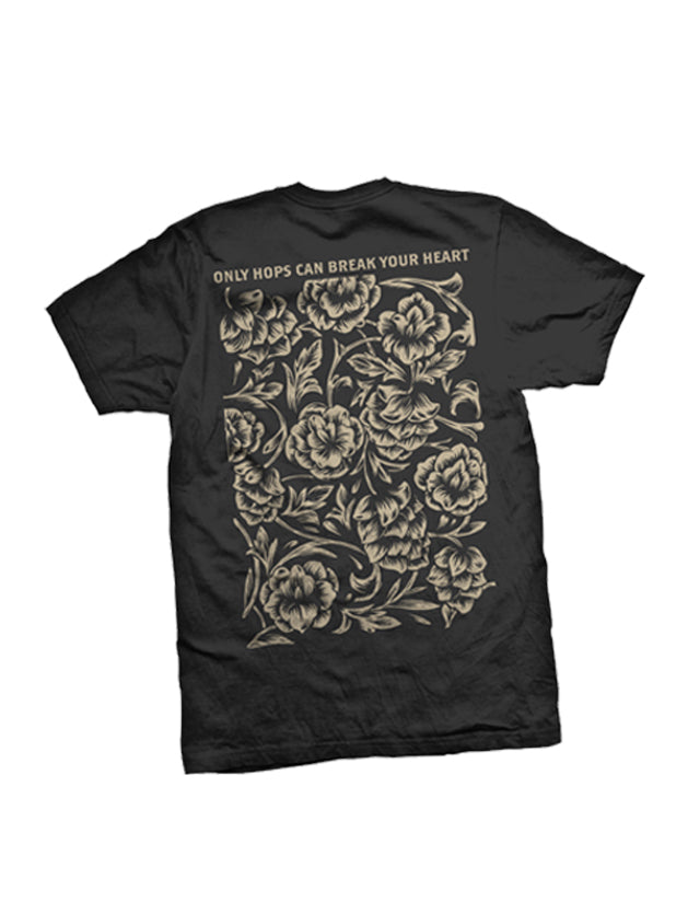 OHCBYH - Camiseta Flowerhops Preta